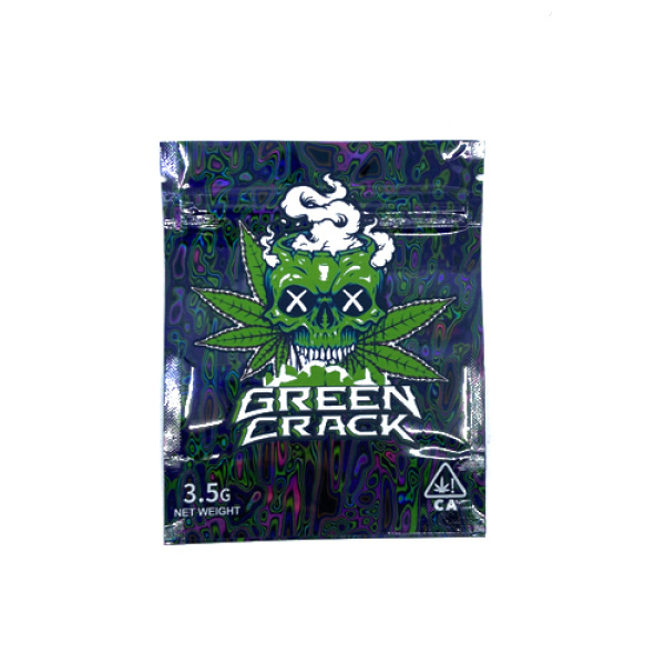 SMOKE PROOF BAGS 50CT - 282 GREEN CRACK