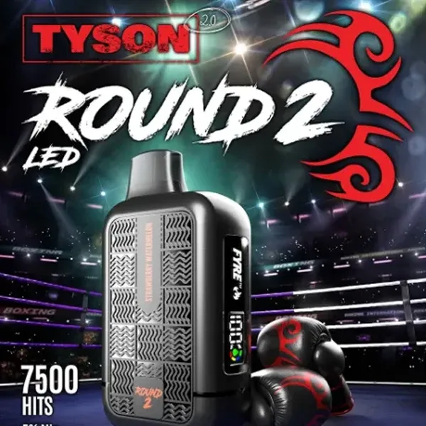 TYSON 2.0 ROUND 2 DISPOSABLE 7.5K PUFF 10PC