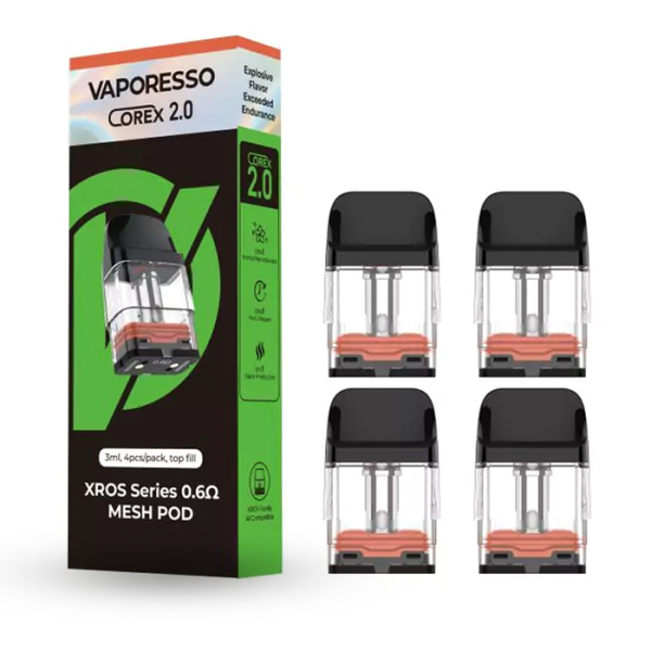 VAPORESSO XROS COREX 2.0 MESH POD 3ML 4/PK