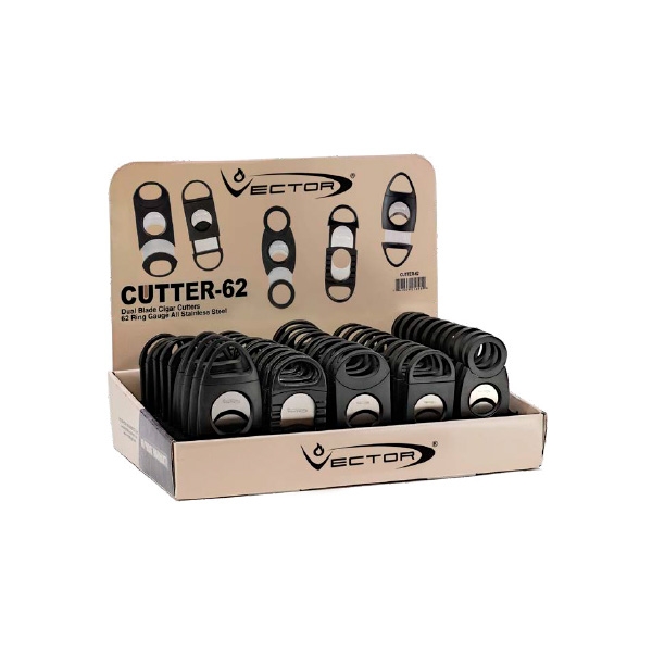 VECTOR CIGAR CUTTER-62 DISPLAY 50CT ASSORTED