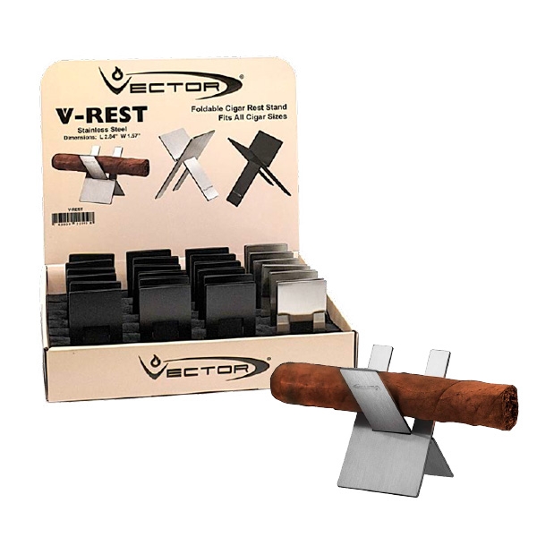 VECTOR CIGAR V-REST STAND DISPLAY 24CT