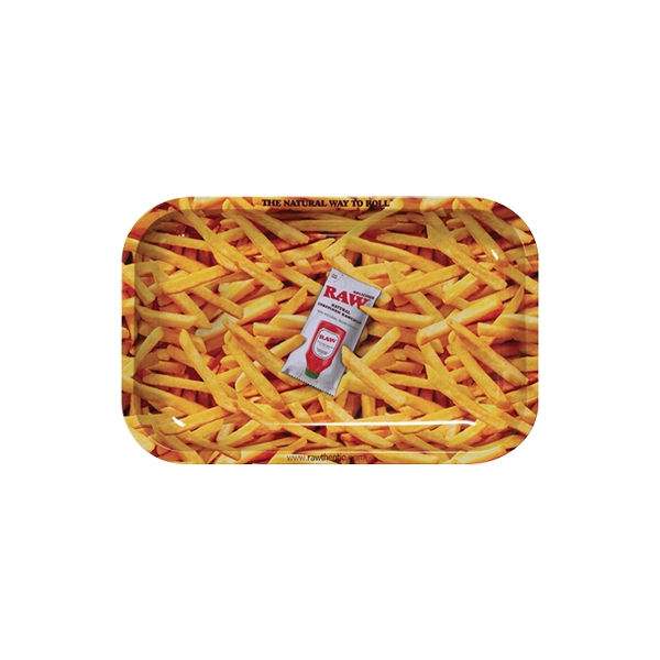 RAW ROLLING TRAY FRENCH FRIES METAL SMALL