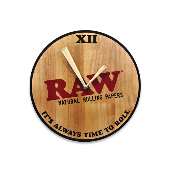 RAW WOODEN WALL CLOCK