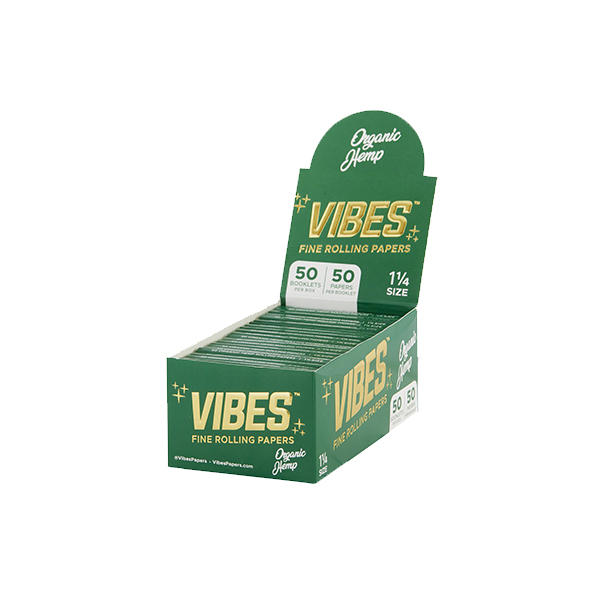 VIBES PAPERS 1 1/4 ORGANIC HEMP GREEN