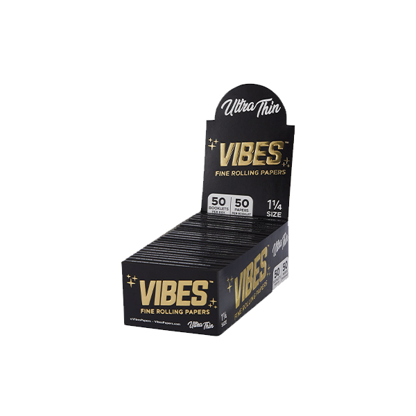 VIBES PAPERS 1 1/4 ULTRA THIN BLACK