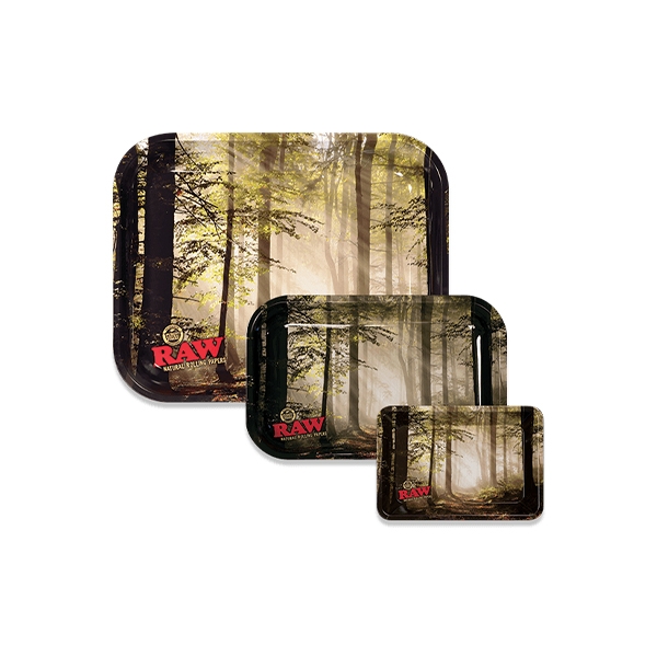 RAW ROLLING TRAY FORREST METAL