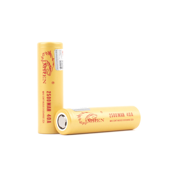 IMREN GOLD 18650 BATTERY 2500MAH 40A - 2PK