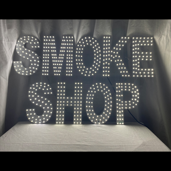 LED SIGN - SMOKESHOP WHITE