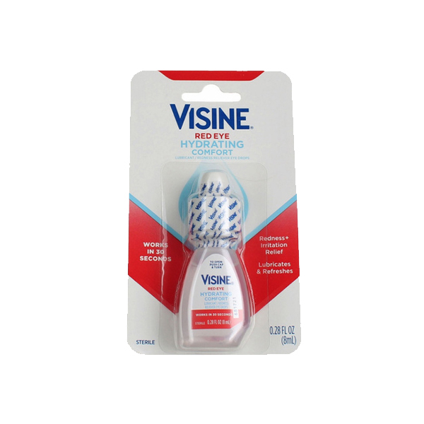 VISINE RED EYE HYDRATING COMFORT EYE DROPS 6CT