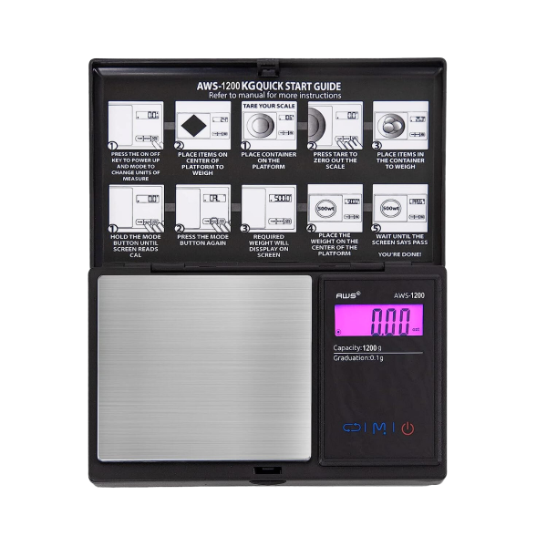 AWS SCALE AWS-1200 0.1G - BLACK