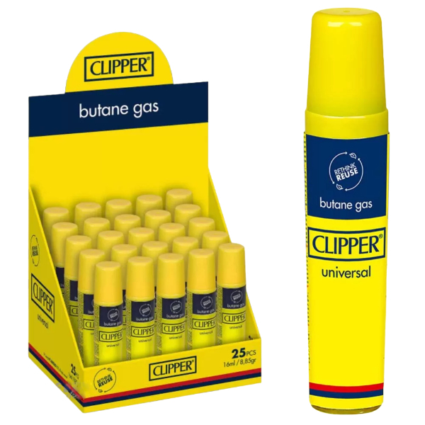 CLIPPER BUTANE GAS REFILL 16ML 25PC (ONLY PICKUP)