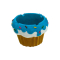 FUJIMA ASHTRAY LT418 CUPCAKE 4CT ASSORTED