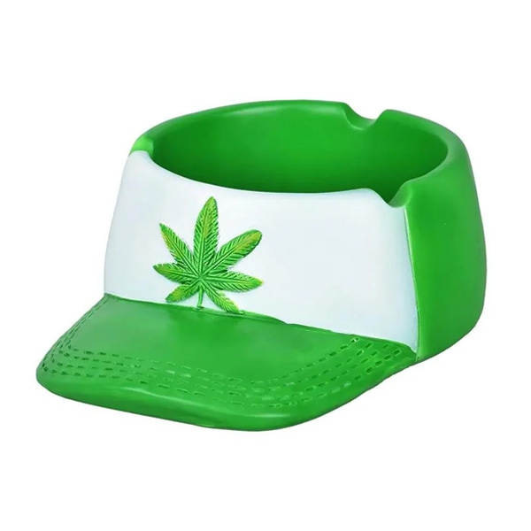 FUJIMA ASHTRAY 6.5" GREEN LEAF SNAPBACK HAT