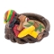 FUJIMA ASHTRAY 5.7" JAMAICAN CHILLING ON STUMP