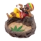 FUJIMA ASHTRAY 5.7" JAMAICAN CHILLING ON STUMP