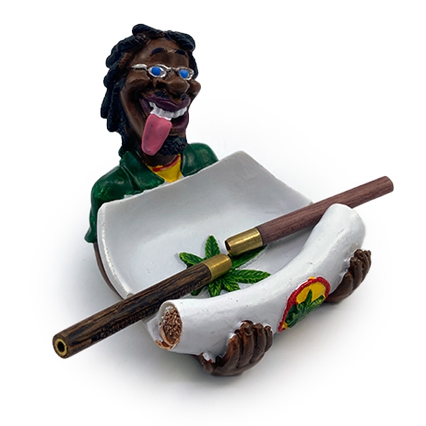 POLYRESIN ASHTRAY JAMAICAN