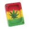 FUJIMA ASHTRAY 5.5" RASTA LEAF PLAYING CARD