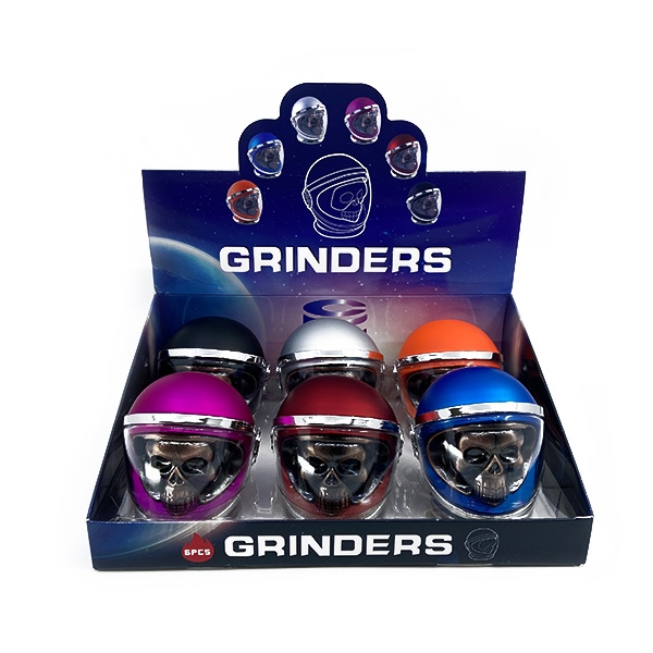 GRINDERS SKULL IN SPACE HELMET 4PC 70447 6CT - ASSORTED