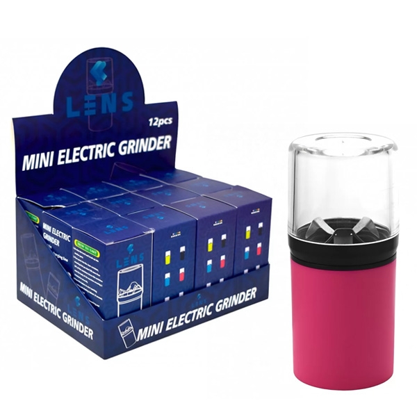 LENS MINI ELECTRIC GRINDER 12CT DISPLAY GR602