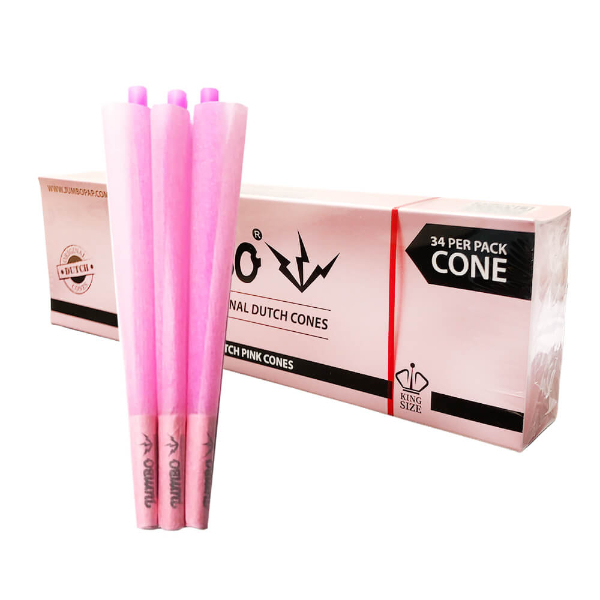 JUMBO CONES KS 34CT - PINK