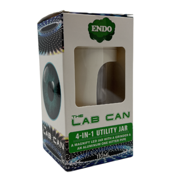 LAB CAN 4 IN 1 LED JAR W/GRINDER