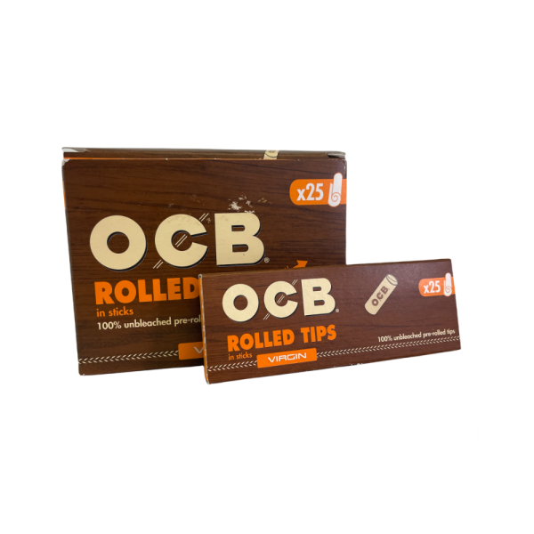 OCB ROLLED TIPS 25CT