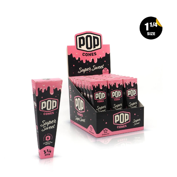 POP CONES 1 1/4 ULTRA THIN 6PC 24CT