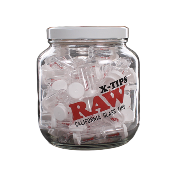 RAW JAR X GLASS TIP SINGLES 75CT