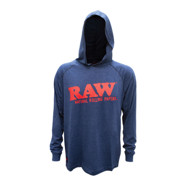 RAW LIGHTWEIGHT HOODIE BLUE LEATHER 22070E