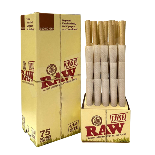 RAW ORGANIC CONES 75CT