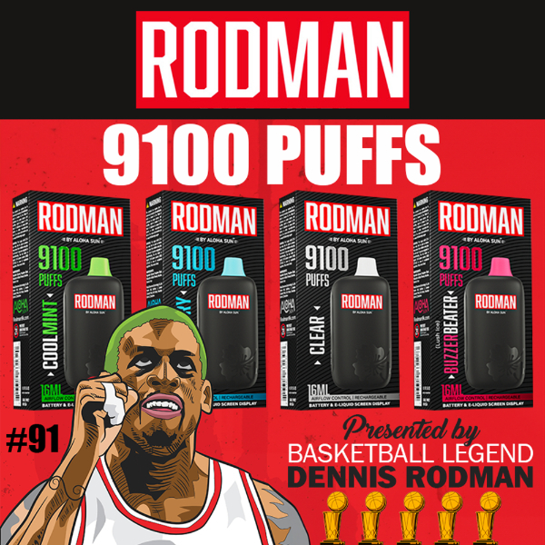 RODMAN DISPOSABLE 9100 PUFFS 10CT