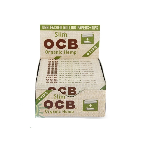 OCB ORGANIC SLIM + TIPS 24 BOOKLETS