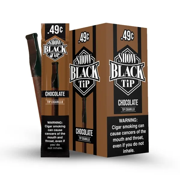 SHOW BLACK TIP CIGARILLOS 1/.49 25CT