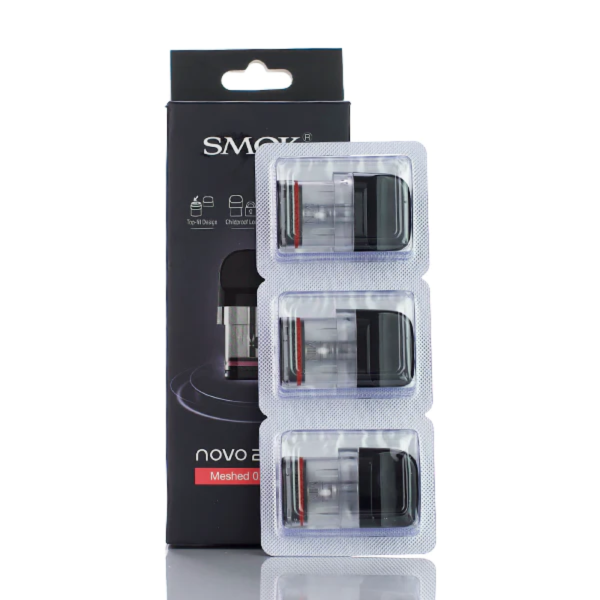 SMOK NOVO 2X PODS 3PC - 0.8 MESH MTL