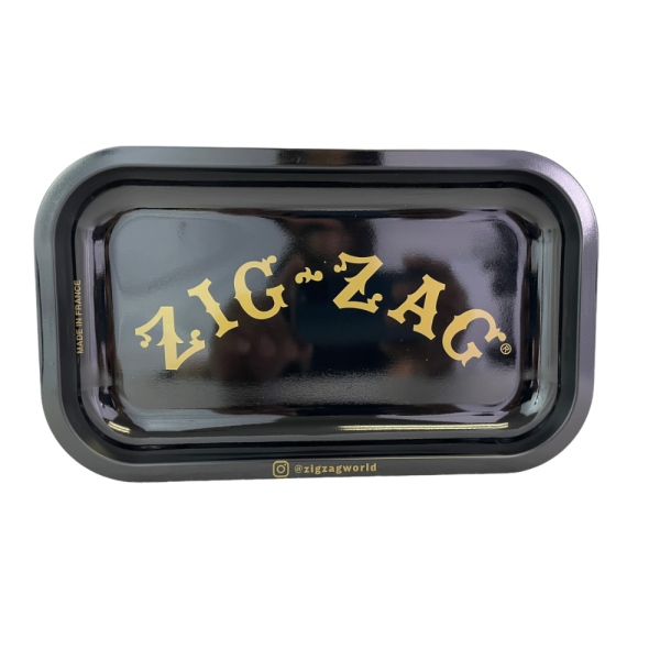 ZIG ZAG ROLLING TRAY BLACK SMALL