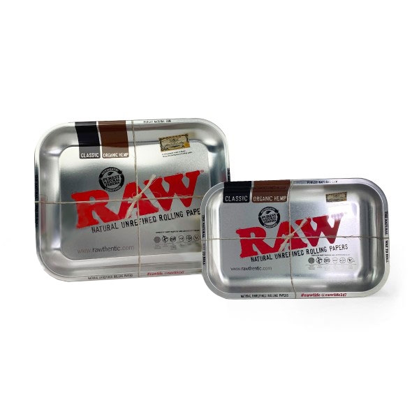 RAW ROLLING TRAY SILVER