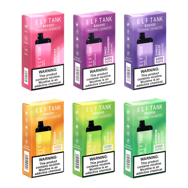 ELF TANK BX6000 DISPOSABLE VAPE - 10PC