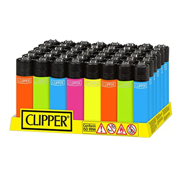 CLIPPER LIGHTER ASSORTED FLUORESCENT SOLID