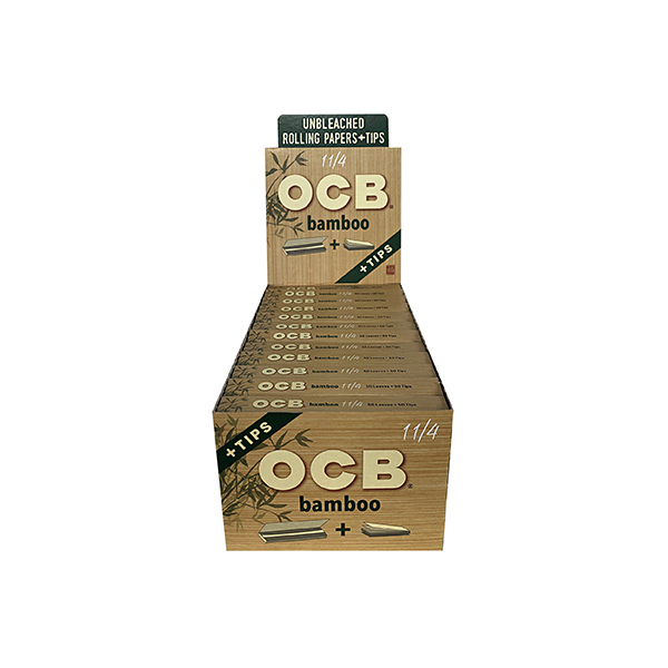 OCB BAMBOO 1 1/4 PAPERS WITH TIPS