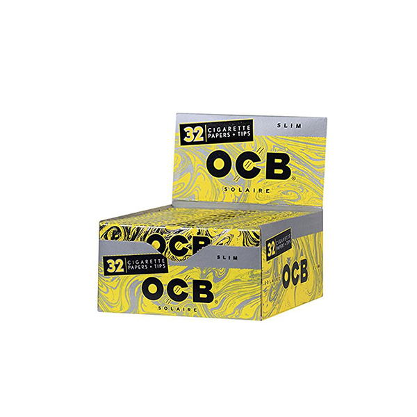 OCB SOLAIRE SLIM PAPERS WITH TIPS