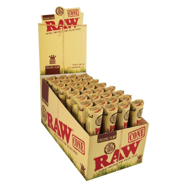 RAW ORGANIC CONE 32/3PK