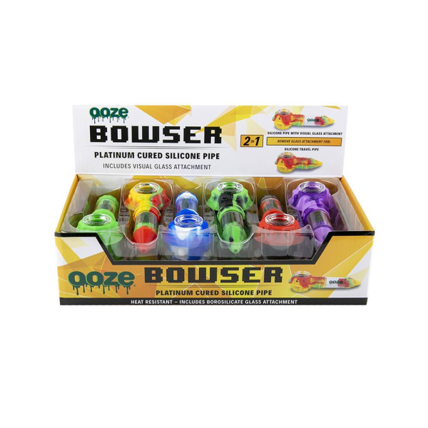 OOZE BROWSER SILICONE 2 IN 1 PIPE 12CT