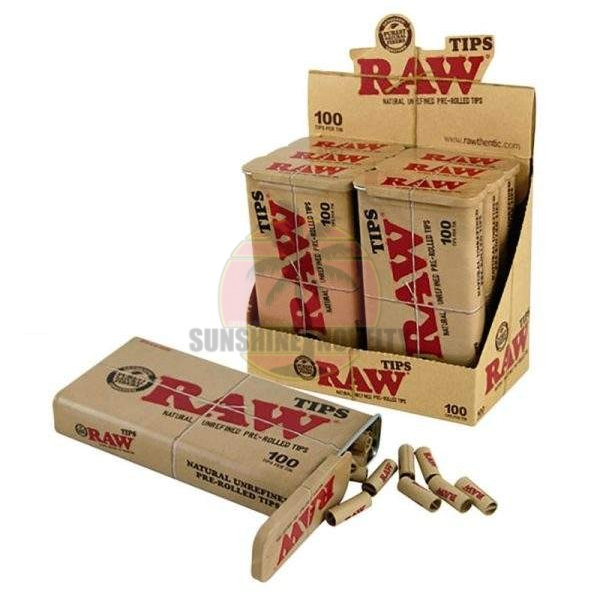 RAW PRE-ROLLED TIPS TIN