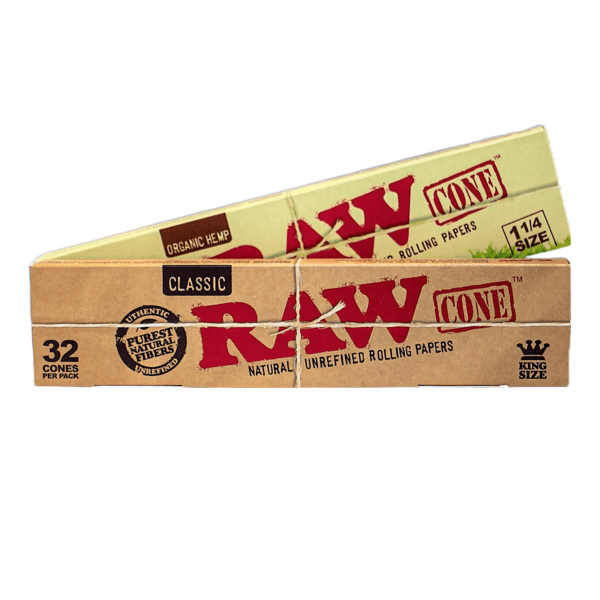 RAW ORGANIC CONE 32PK 