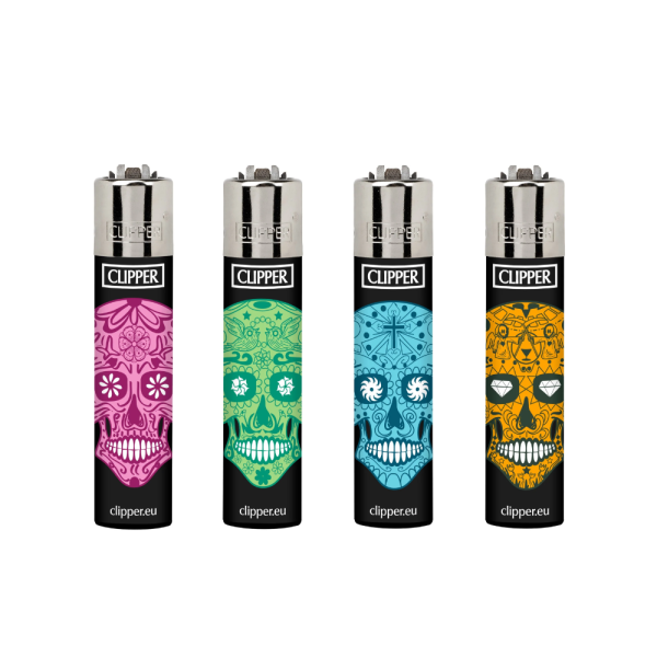 CLIPPER LIGHTER MEXICAN SKULLS