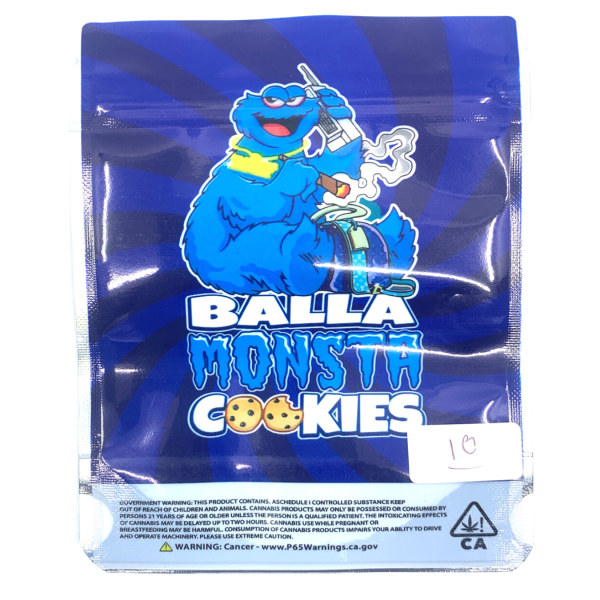 SMOKE PROOF BAGS 100CT - BALLA MONSTER COOKIES