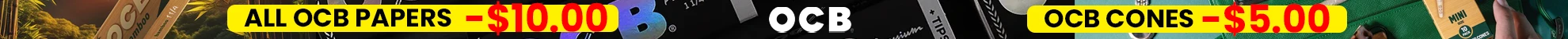ALL OCB PAPER -$10 OFF AND CONES -$5 OFF
